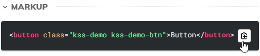 Image of Copy Markup button
